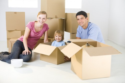 Professional office movers handling furniture and IT equipment in Ruislip