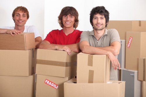 Careful furniture loading into a removal van in Ruislip
