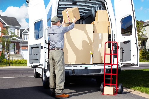 Local mover assisting with loading items near a Ruislip property